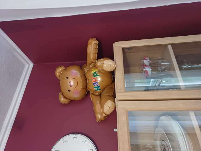 Фотография покупателя товара Воздушный шар фольгированный 30" «Мишка», под воздух - Фото 8