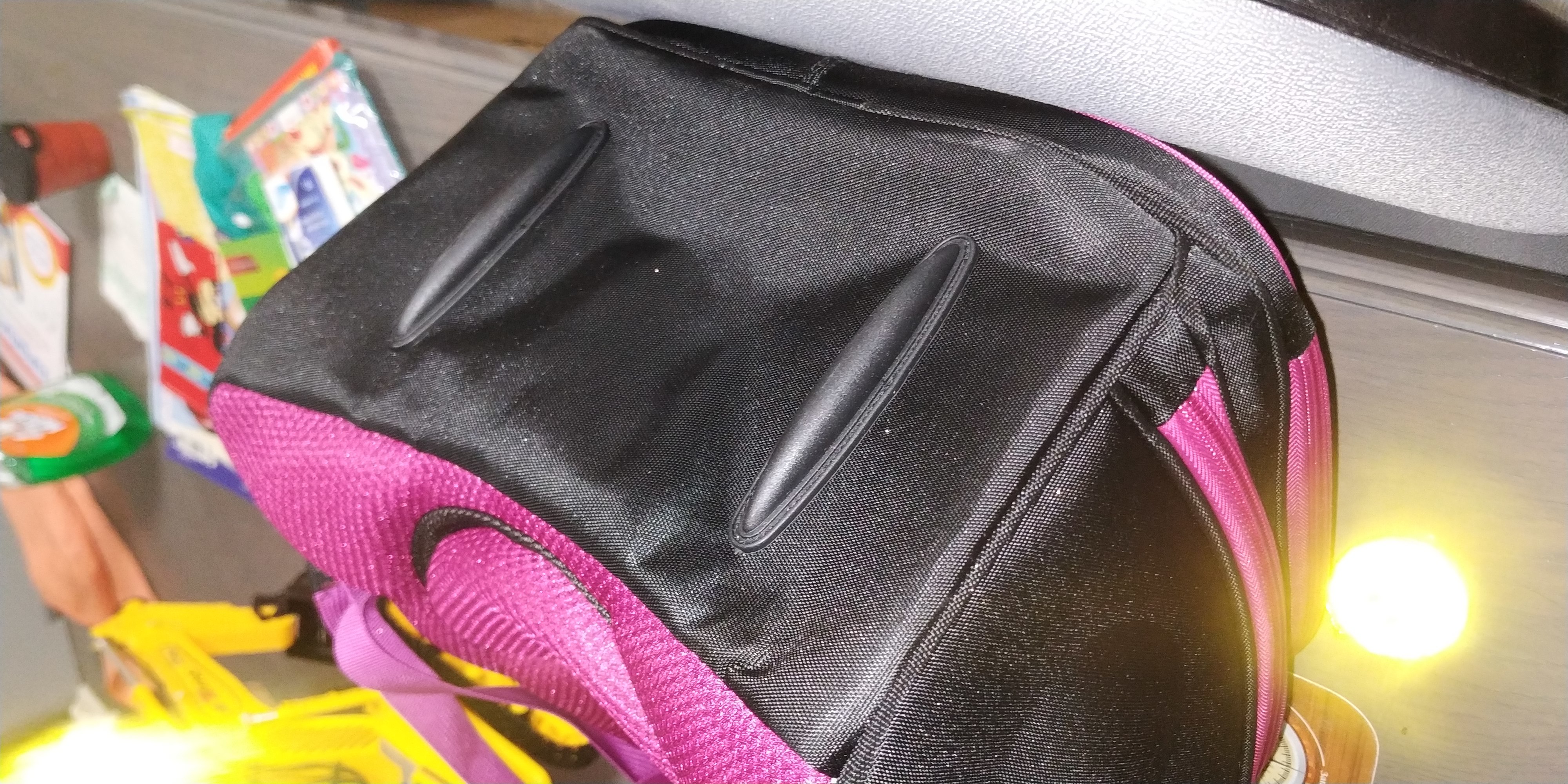Фотография покупателя товара Рюкзак каркасный школьный, 38 х 30 х 16 см, 3D-рисунок, Calligrata Т "Неоновая бабочка", фиолетовый - Фото 3