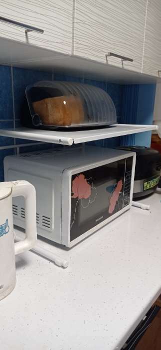 Фотография покупателя товара Хлебница с крышкой «Рондо», 34×26×15.5 см, пластик, чёрная - Фото 2