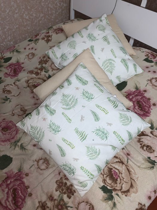 Фотография покупателя товара Декоративная подушка уличная Этель «Листья», 45 × 45 см, репс с пропиткой ВМГО, 100%-ный хлопок