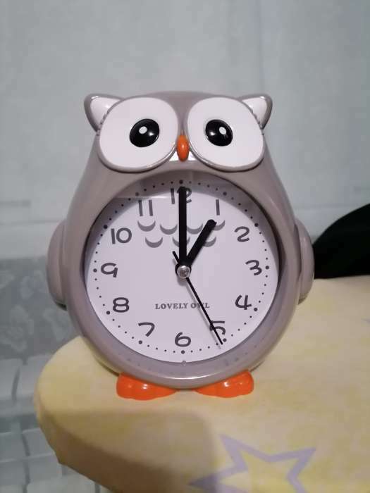 Фотография покупателя товара Часы - будильник детские "Совушка", с подвесом, дискретный ход, d-9 см, 14.5 х 4 х 16 см, АА - Фото 2