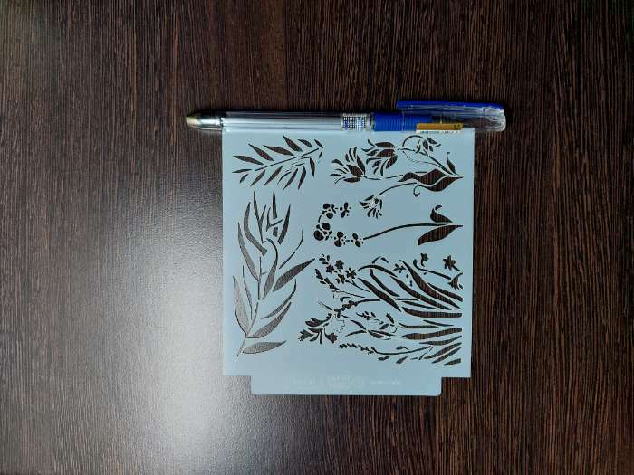 Фотография покупателя товара Трафарет пластик "Травы" 13х13 см - Фото 5