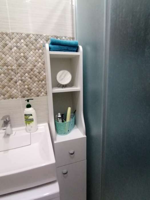 Фотография покупателя товара Пенал для ванной комнатынапольный "Вега 2401" белый, 24 х 30 х 160 см