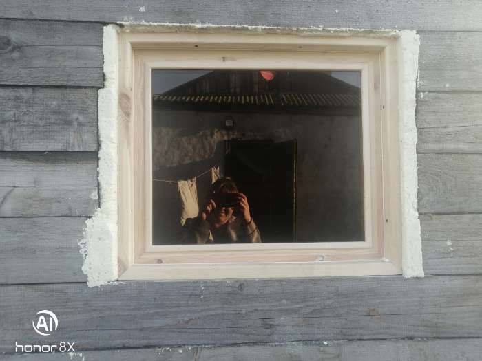 Фотография покупателя товара Окно, 60×70см, двойное стекло, тонированное, с уплотнителем, из хвои