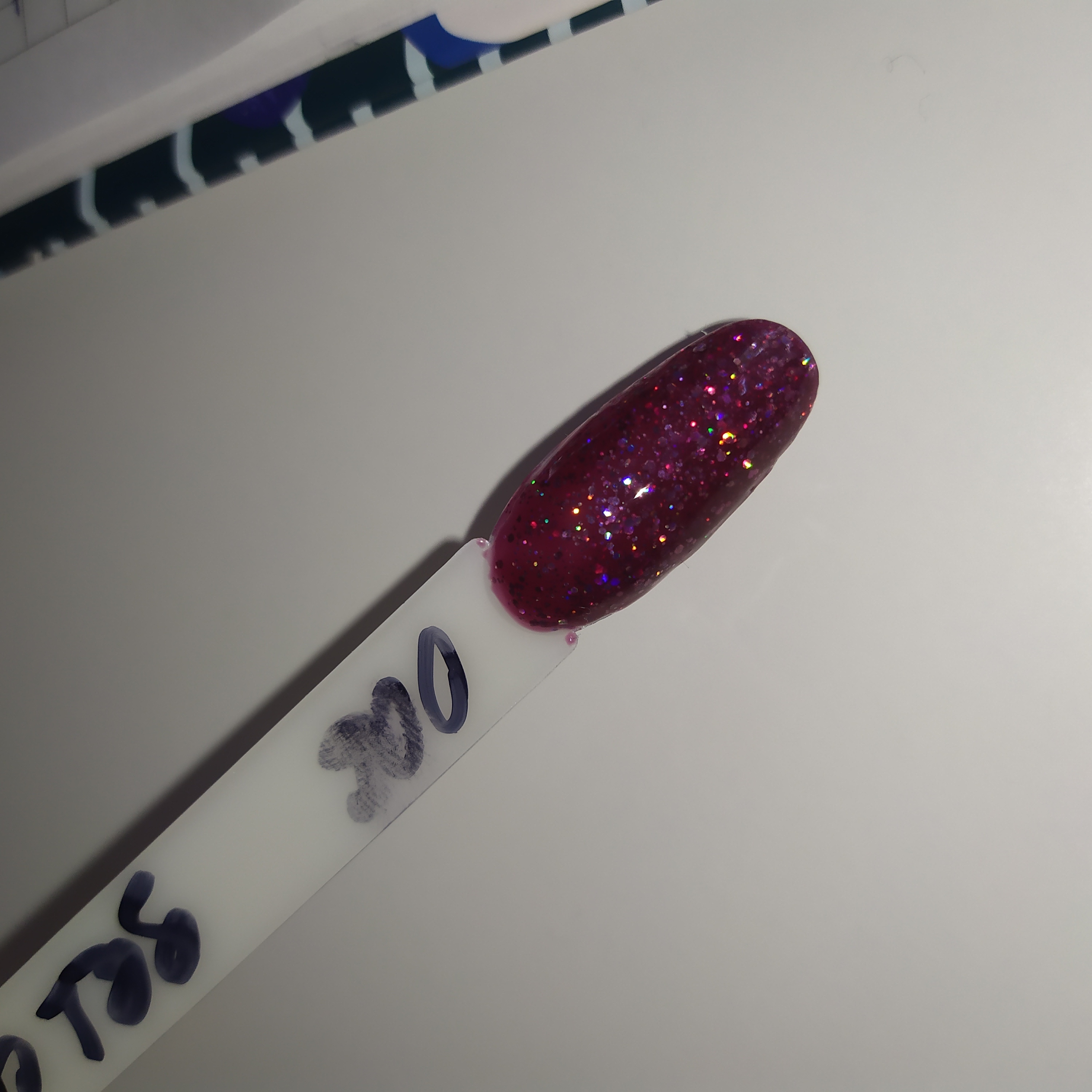 Фотография покупателя товара Гель-лак для ногтей "Искрящийся бриллиант", трёхфазный LED/UV, 10мл, цвет 006 малиновый
