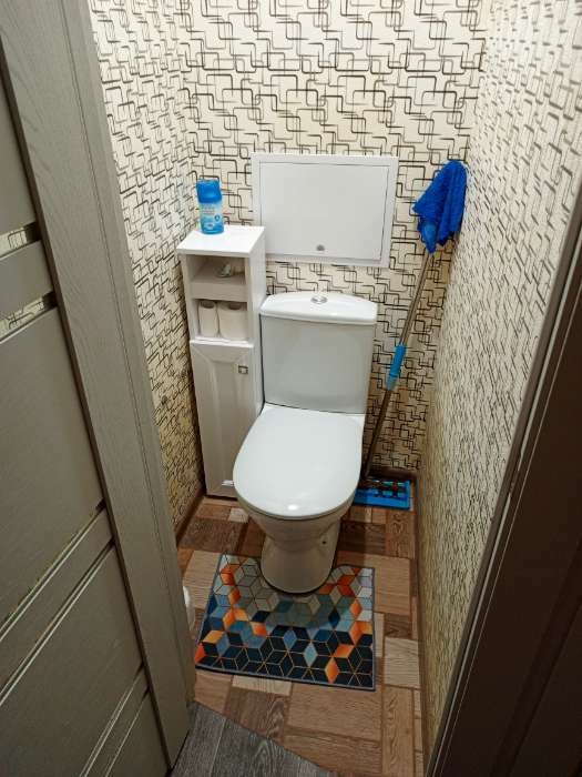 Фотография покупателя товара Набор ковриков для ванной и туалета Доляна «Бурлеск», 2 шт, 50×80, 50×40 см - Фото 3