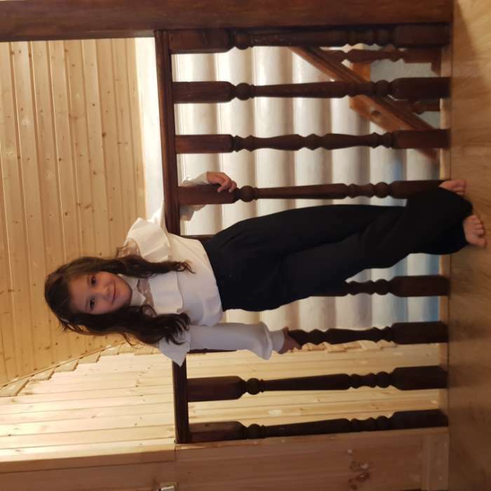 Фотография покупателя товара Брюки для девочки MINAKU, цвет чёрный, рост 146 см - Фото 1