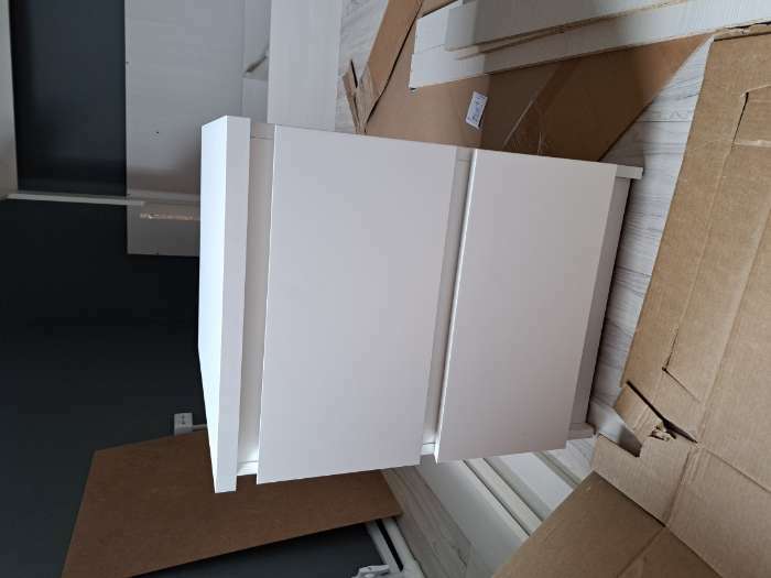 Фотография покупателя товара Прикроватная тумба МАЛЬМ, 2 ящика, цвет белый - Фото 2