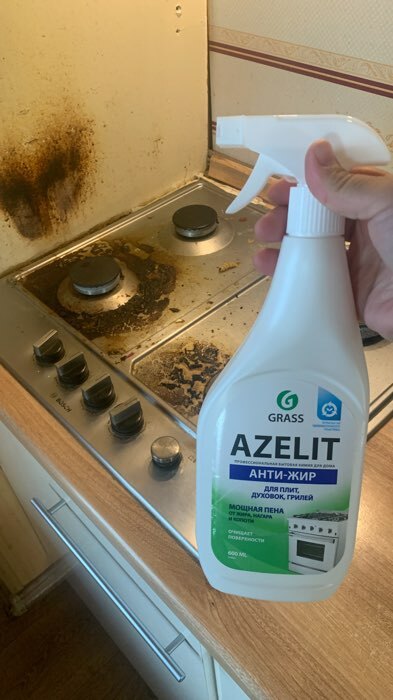Фотография покупателя товара Чистящее средство Grass Azelit АНТИЖИР, спрей, для кухни, 600 мл - Фото 20