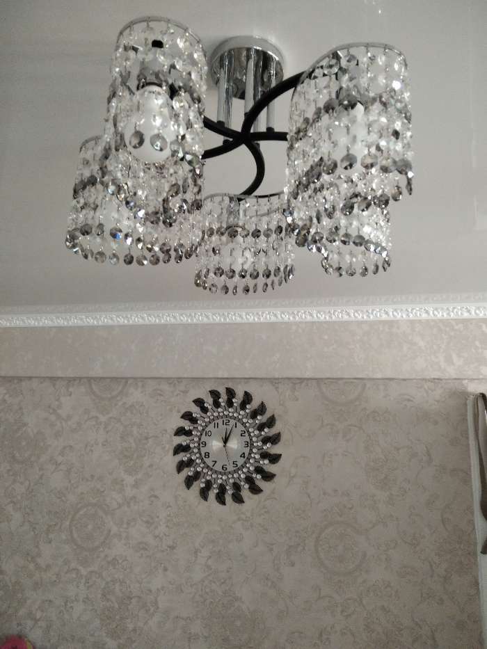 Фотография покупателя товара Часы настенные «Кастелла», серия: Ажур, плавный ход, 50×50 см, d=22 см - Фото 5