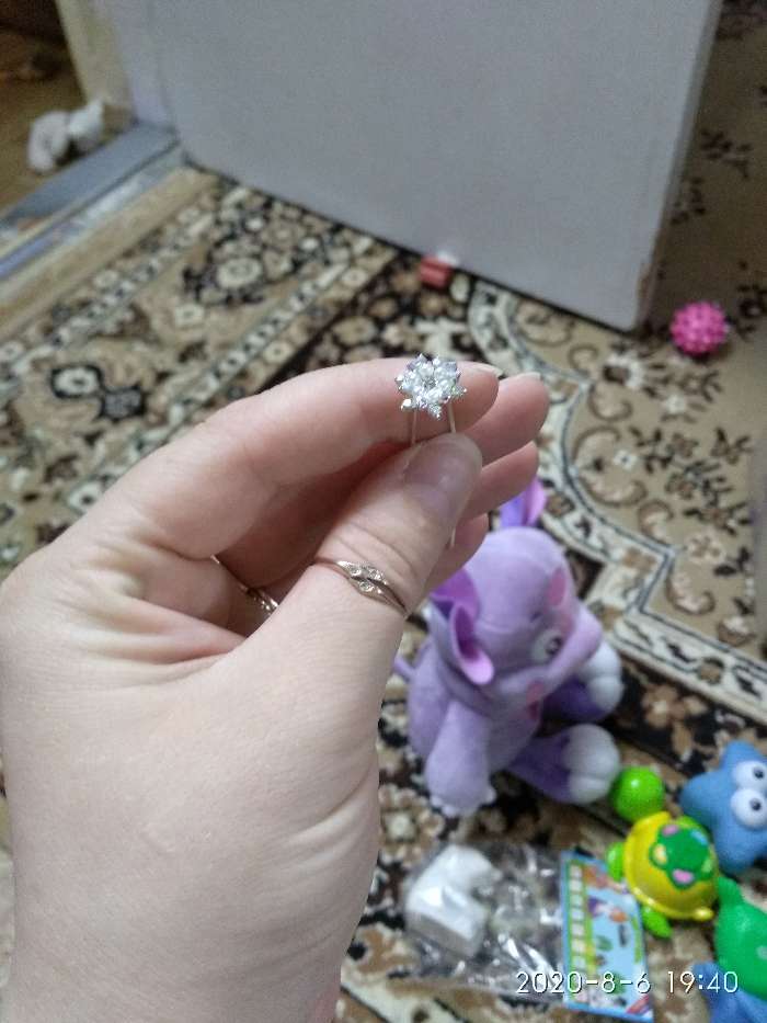 Фотография покупателя товара Шпилька для волос "Полярный цветок" 1х6 см, серебро - Фото 1