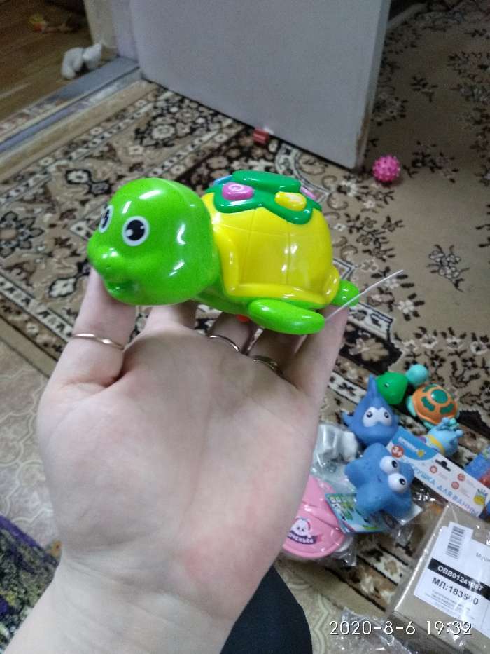 Фотография покупателя товара Музыкальная игрушка «Черепаха», световые и звуковые эффекты - Фото 4
