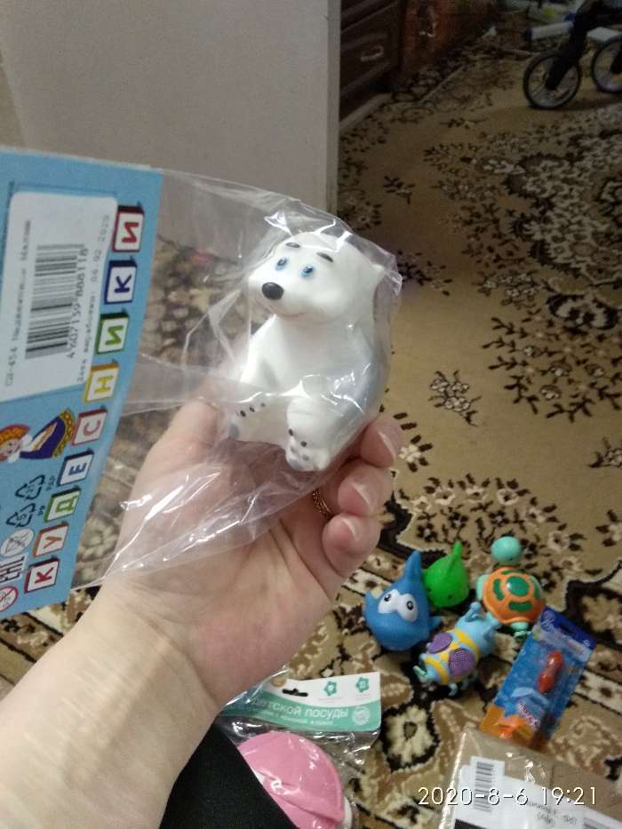 Фотография покупателя товара Резиновая игрушка «Малыш Медвежонок» - Фото 1