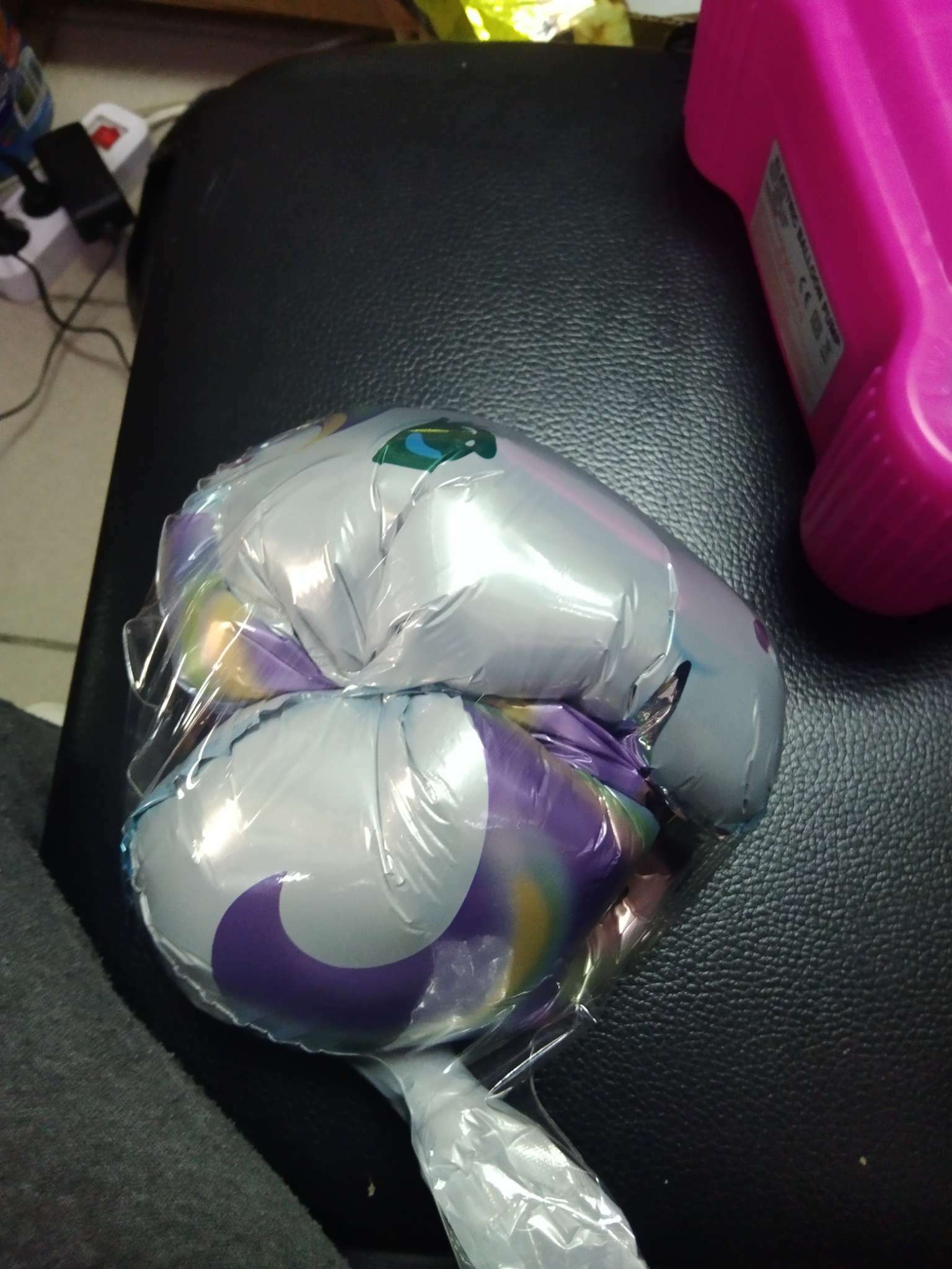 Фотография покупателя товара Шар полимерный 18" «Единорог», шар в шаре, с палочкой, цвет фиолетовый - Фото 3