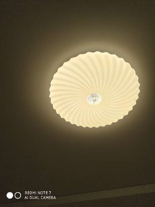 Фотография покупателя товара Светильник с ПДУ  "Альтаир" LED 96Вт 3 режима 3000-6000К  49х49х6 см. - Фото 1