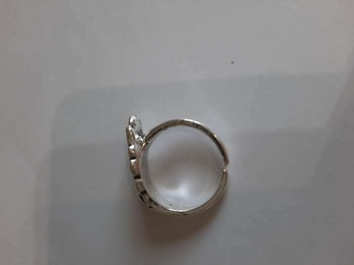 Фотография покупателя товара Кольцо «Перстень» крыло, цвет чернёное серебро, безразмерное - Фото 6