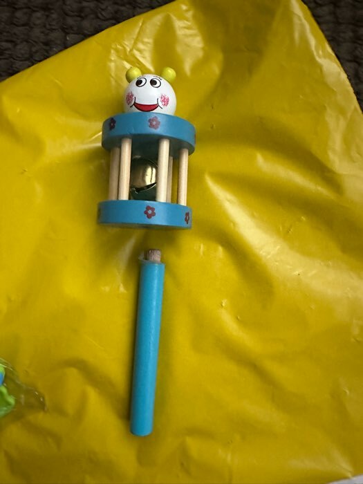 Фотография покупателя товара Погремушка «Весёлый зоопарк», с бубенчиком внутри, цвета МИКС