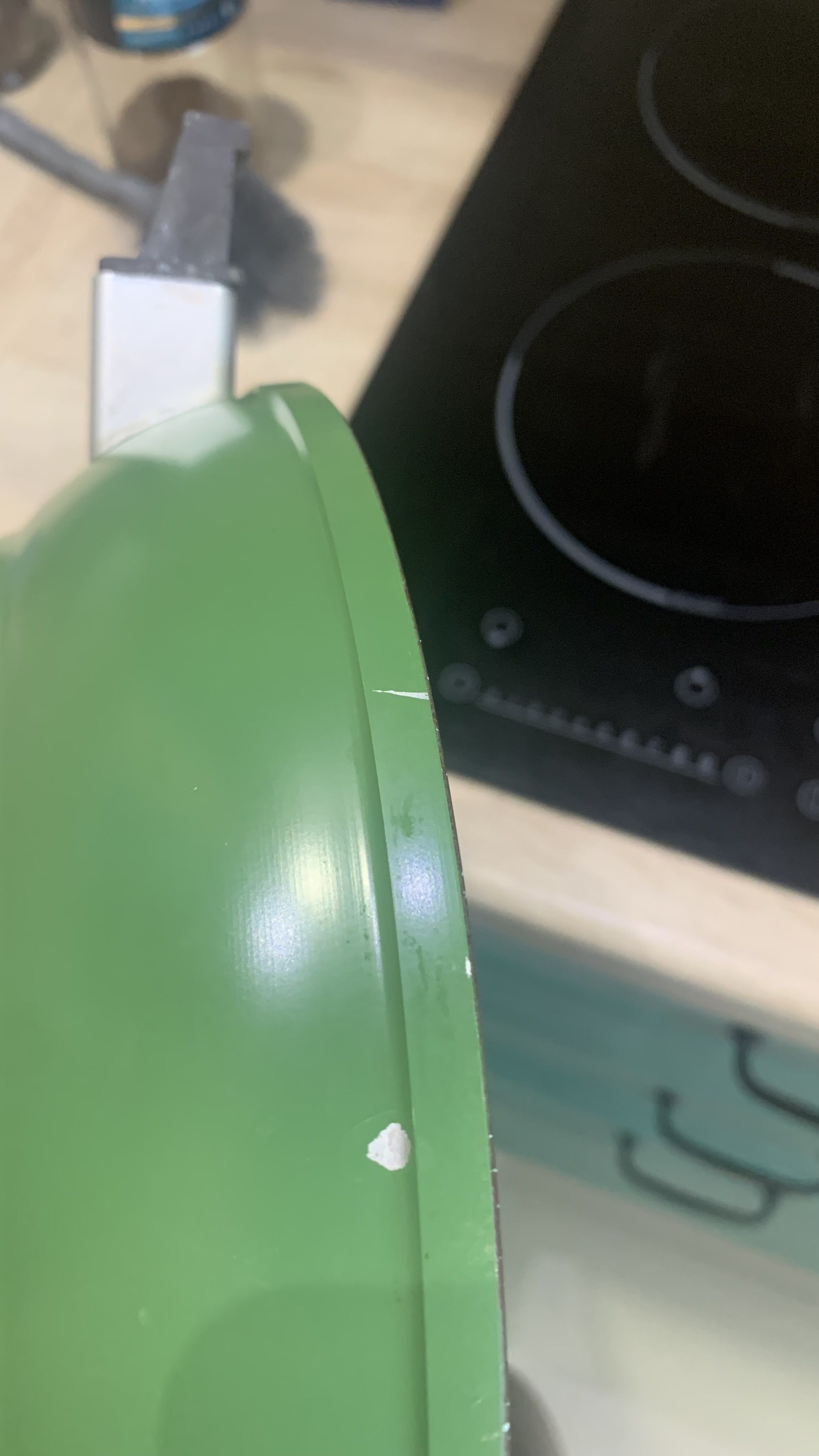 Фотография покупателя товара Сковорода кованая Magistro Avocado, d=22 см, съёмная ручка soft-touch, антипригарное покрытие, индукция, цвет зелёный - Фото 3
