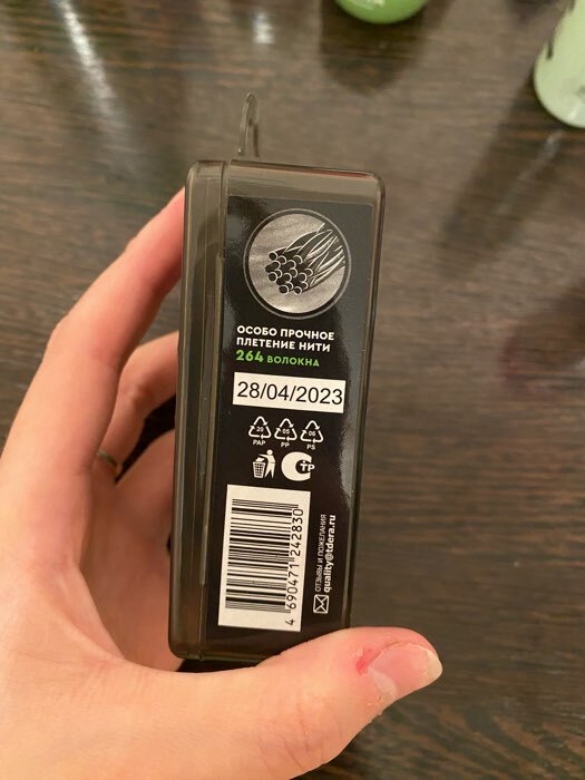 Фотография покупателя товара Зубочистки с нитью D.I.E.S. Black Edition с маслом мяты, 30 шт. - Фото 1