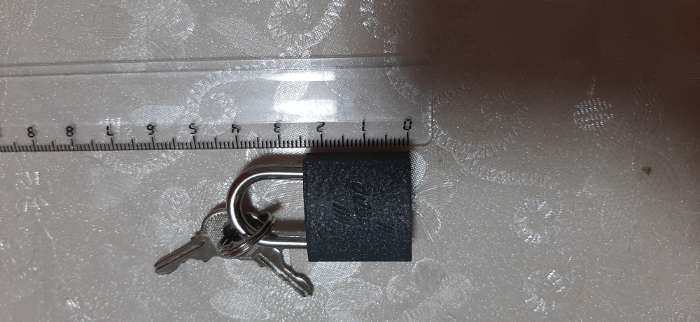 Фотография покупателя товара Замок навесной ТУНДРА, 63 мм, 3 ключа, подвес - Фото 2