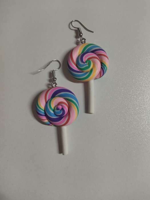 Фотография покупателя товара Серьги ассорти «Сладости» леденцы на палочке, цветные - Фото 2