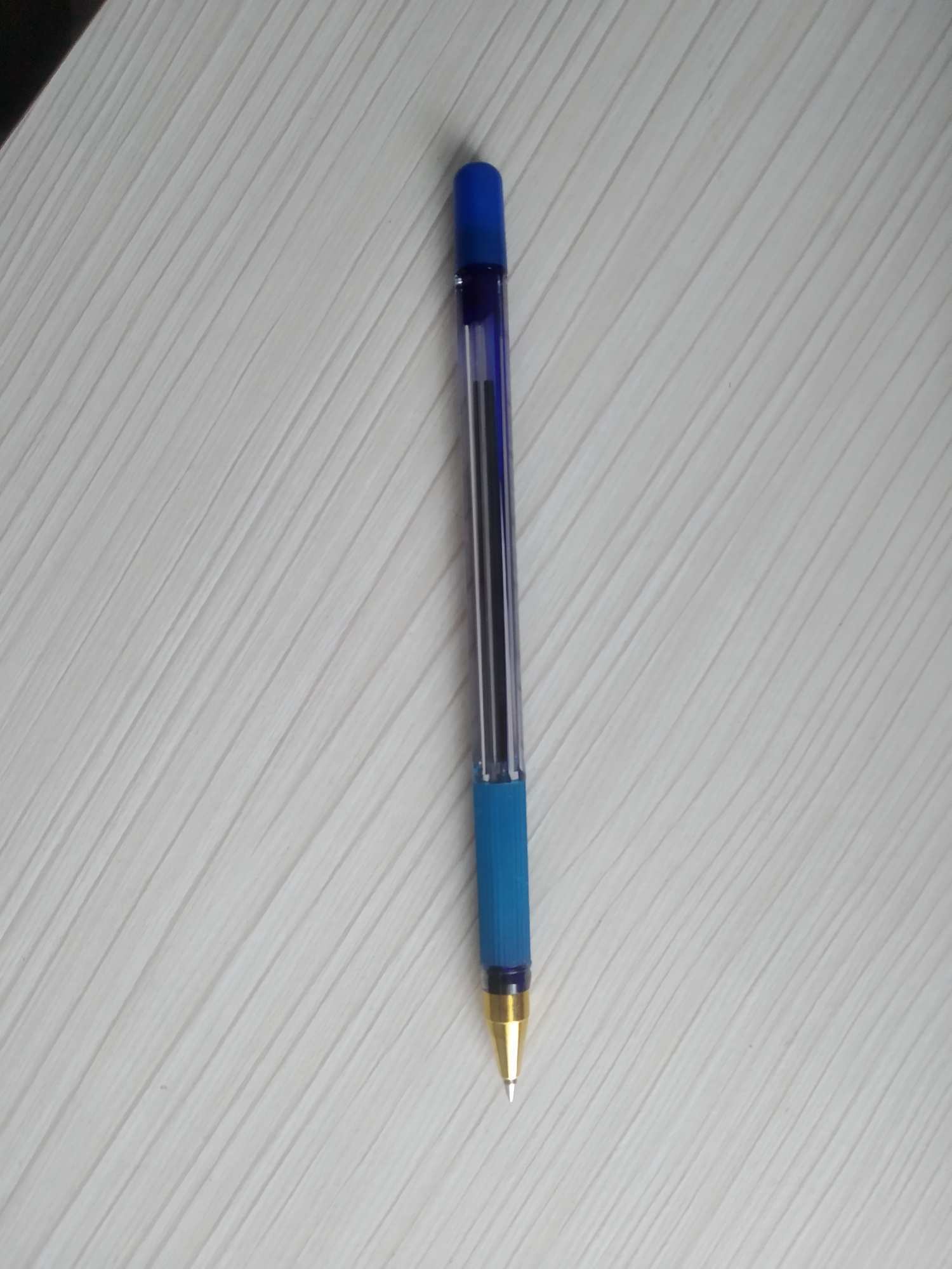 Фотография покупателя товара Ручка шариковая MunHwa MC Gold, узел 0.5 мм, чернила синие, штрихкод на ручке - Фото 2