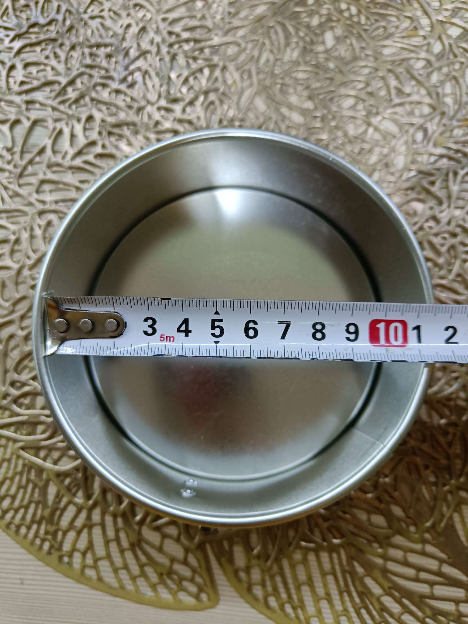 Фотография покупателя товара Форма для выпечки разъёмная «Розарий», 13×4,7 см, цвет серебряный - Фото 5