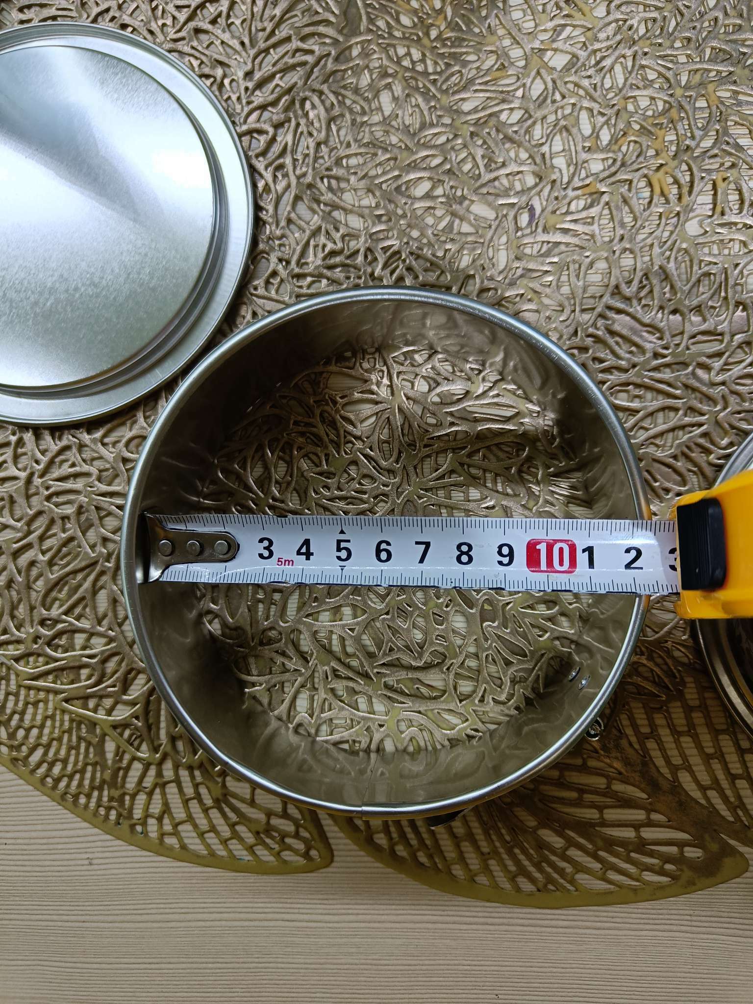 Фотография покупателя товара Форма для выпечки разъёмная «Розарий», 13×4,7 см, цвет серебряный - Фото 6
