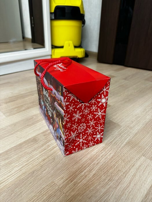 Фотография покупателя товара Пакет—коробка «Мечты», 23 х18 х 11 см, Новый год - Фото 3
