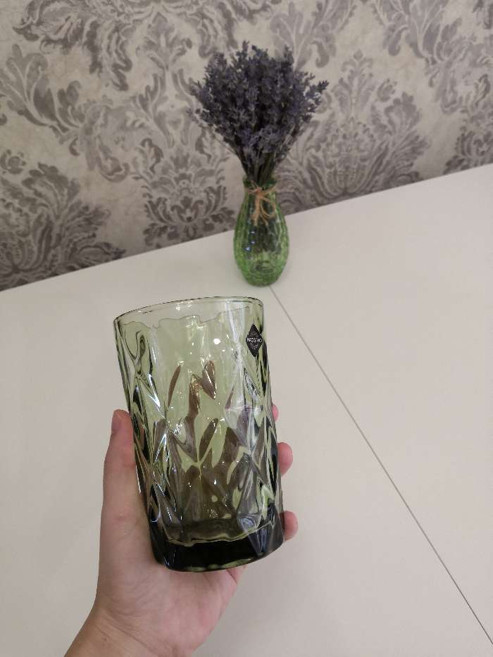 Фотография покупателя товара Набор стаканов стеклянных Magistro «Круиз», 350 мл, 8×12,5 см, 6 шт, цвет янтарный - Фото 4