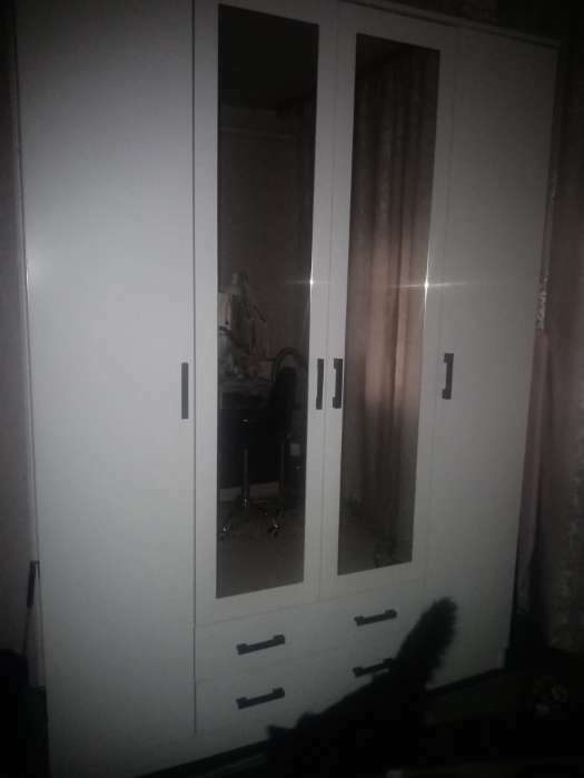 Фотография покупателя товара Шкаф 4-х дверный Квадро, 1600х487х2200, Белый - Фото 105