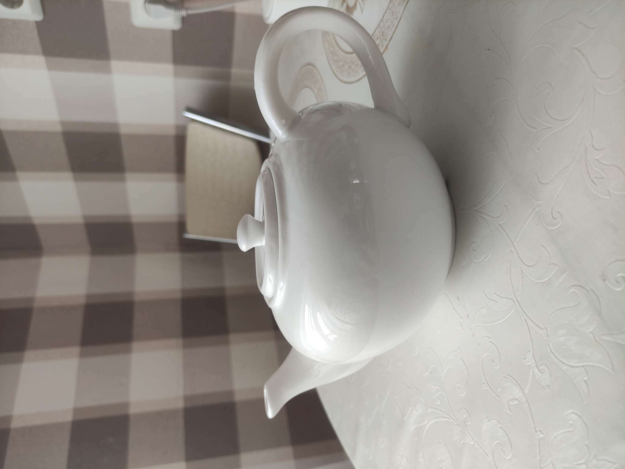 Фотография покупателя товара Чайник фарфоровый заварочный Magistro «Бланш», 1 л, цвет белый - Фото 8