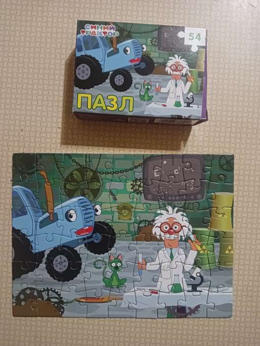 Фотография покупателя товара Пазл «Синий трактор: Лаборатория», 54 элемента - Фото 1