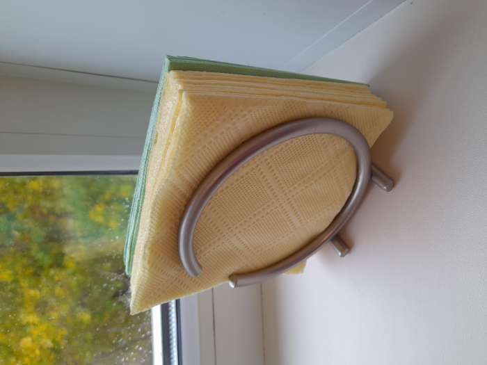 Фотография покупателя товара Салфетница Доляна «Ринго», 11×11×11 см, хромированная - Фото 4