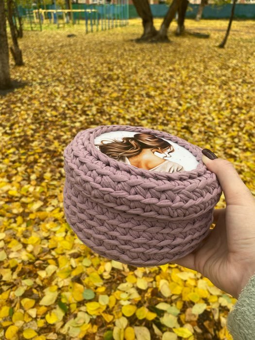 Фотография покупателя товара Донышки для вязания 2 в 1 «Красивая девушка», круг 15 см, хдф 3 мм - Фото 7