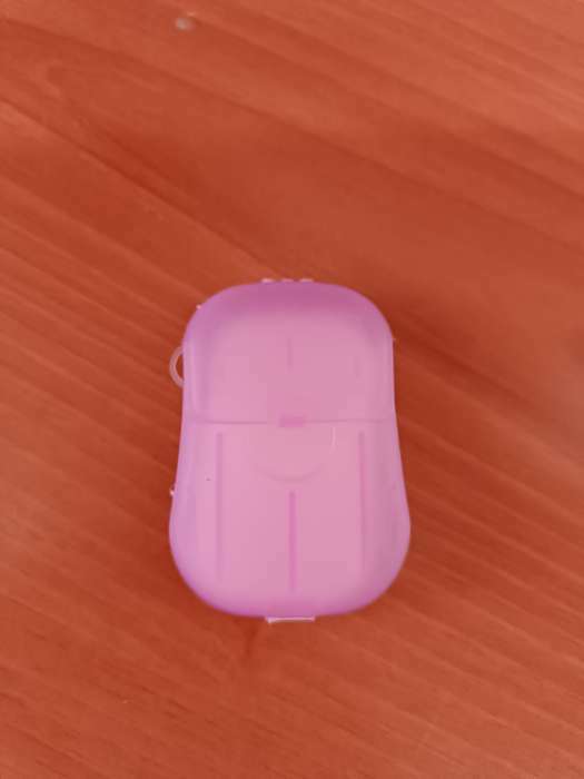 Фотография покупателя товара Мыло листовое, в пластинах, 18 (± 2) шт, в футляре, цвет розовый - Фото 16