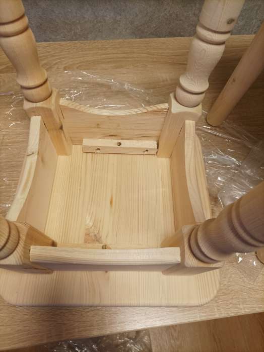 Фотография покупателя товара Табурет деревянный "Классика", 30×30×45см, из сосны - Фото 8