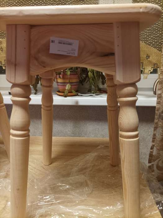 Фотография покупателя товара Табурет деревянный "Классика", 30×30×45см, из сосны - Фото 13