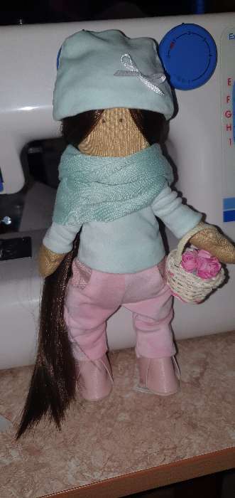 Фотография покупателя товара Набор для шитья. Интерьерная кукла «Линда», 30 см - Фото 6