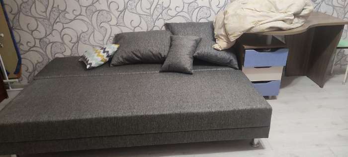 Фотография покупателя товара Диван раскладной «Клик Мебель. Некст ЭКО» 1920×720×860 мм, рогожка coffee - Фото 36