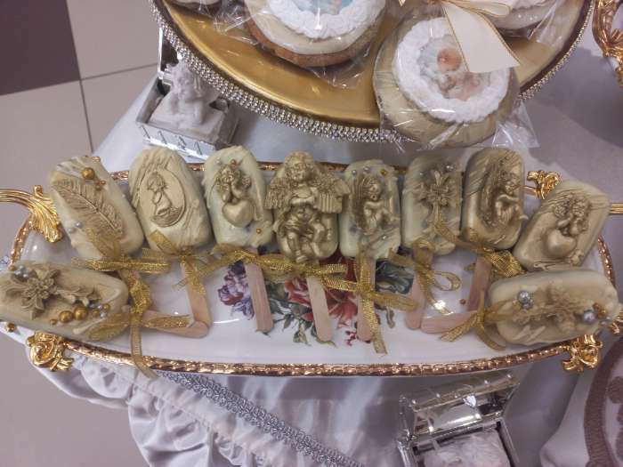 Фотография покупателя товара Молд силиконовый «Два ангелочка» 8×8×2 см - Фото 1