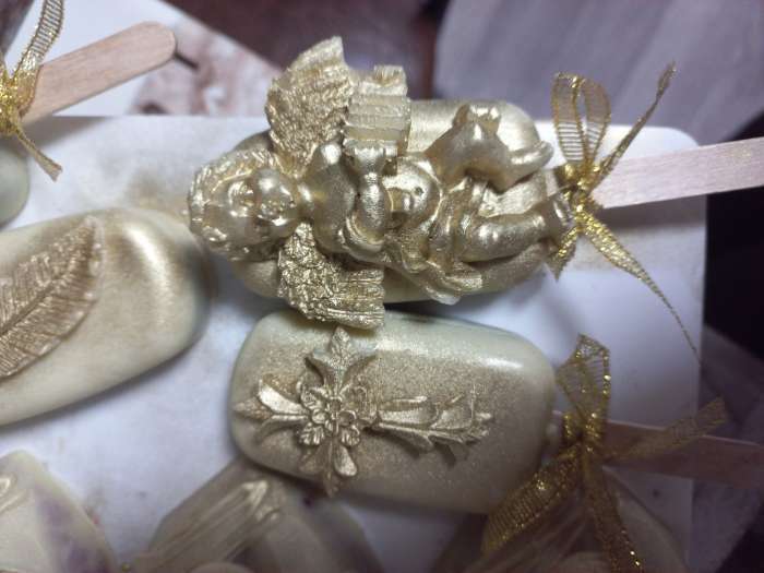 Фотография покупателя товара Молд силиконовый «Два ангелочка» 8×8×2 см - Фото 4