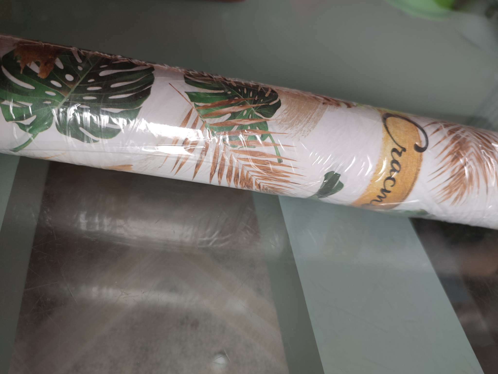 Фотография покупателя товара Бумага упаковочная крафтовая «Тропики», 50 х 70 см - Фото 2