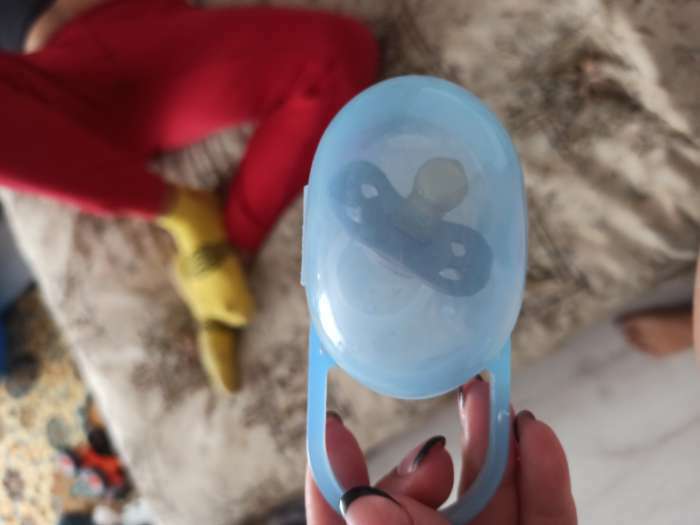 Фотография покупателя товара Контейнер для хранения и стерилизации детских сосок и пустышек, цвет синий
