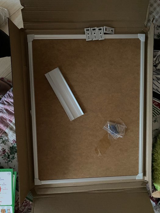 Фотография покупателя товара Доска магнитно-маркерная 45х60 см, Calligrata СТАНДАРТ, в алюминиевой рамке, с полочкой