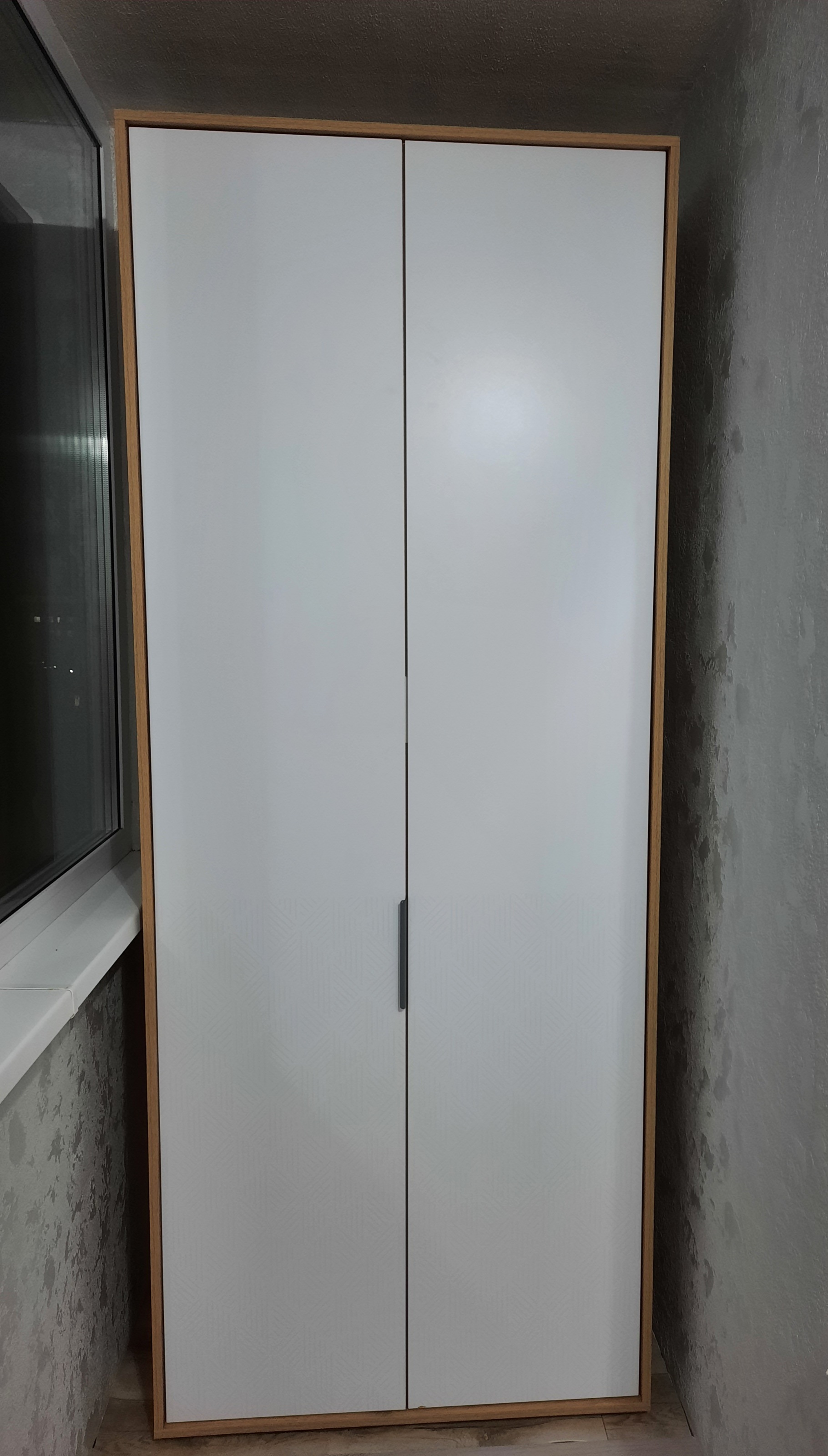 Фотография покупателя товара Шкаф двухдверный «Николь №6», 923×523×2320 мм, цвет дуб альпийский / белое сияние - Фото 2
