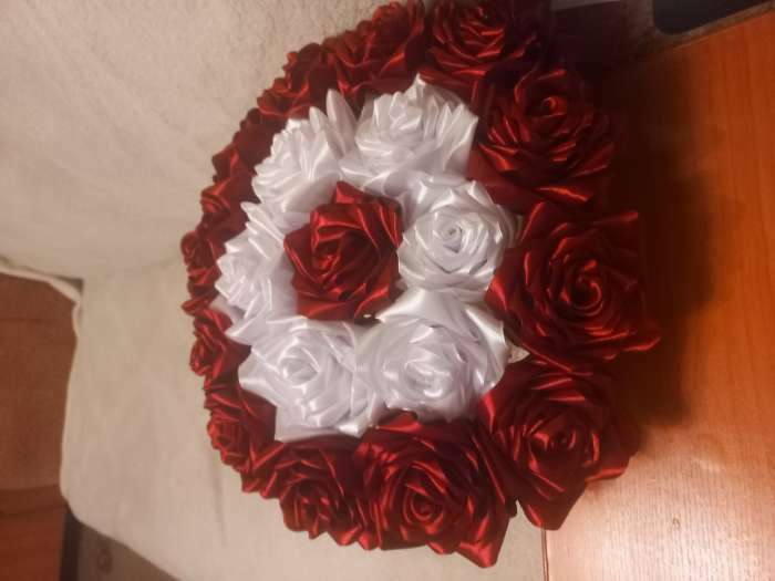 Фотография покупателя товара Лента атласная, 50 мм, 23±1 м, бордовая - Фото 1