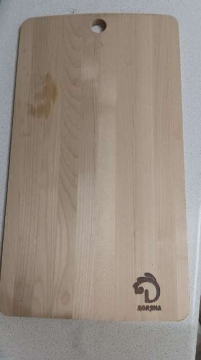 Фотография покупателя товара Доска разделочная деревянная Доляна, 37,5×21 см - Фото 14
