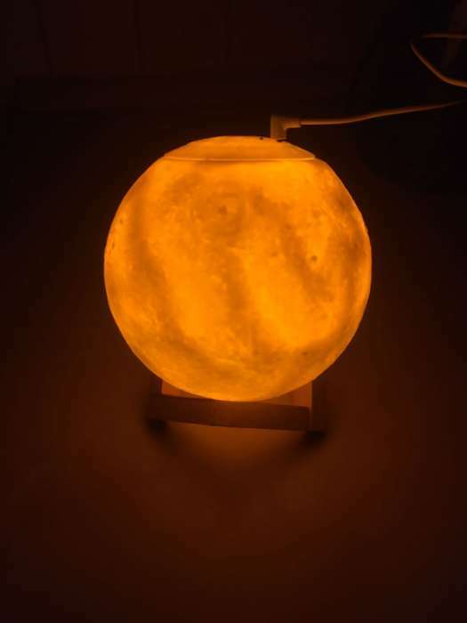 Фотография покупателя товара Увлажнитель-ночник Luazon HM-4, ультразвуковой "Луна", 2 Вт, 0.8 л, от USB - Фото 12