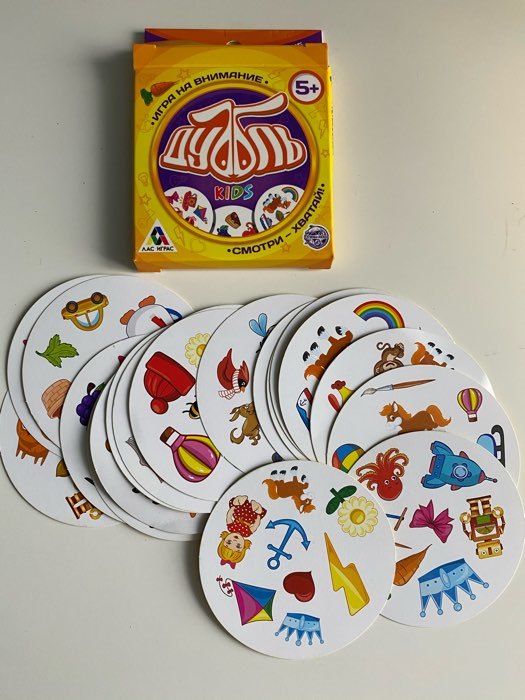 Фотография покупателя товара Настольная игра «Дуббль Kids», на внимание и реакцию, 20 карточек - Фото 8
